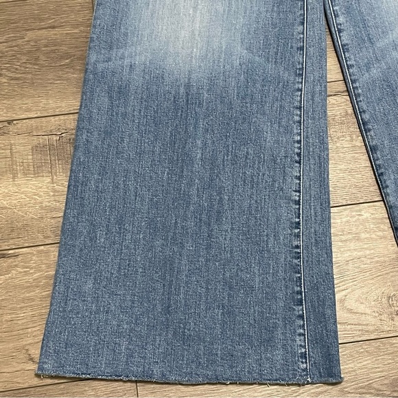 Mother The Swisher Sneak Fray Boogie Down Super Wide Leg Jean Sz 25 NWOT - Picture 5 of 14